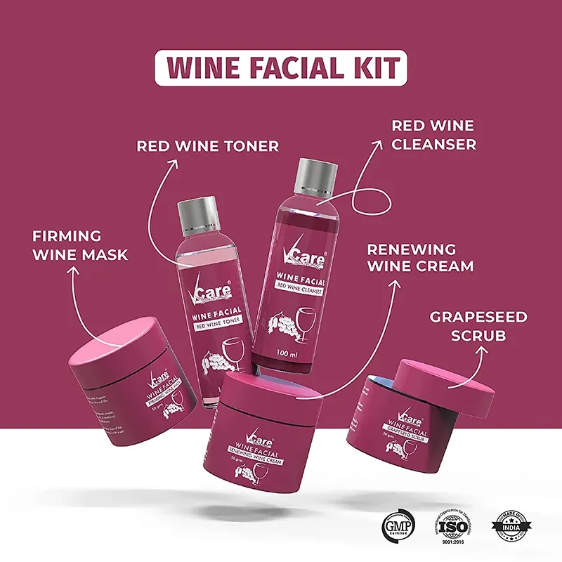 facial kit red wine